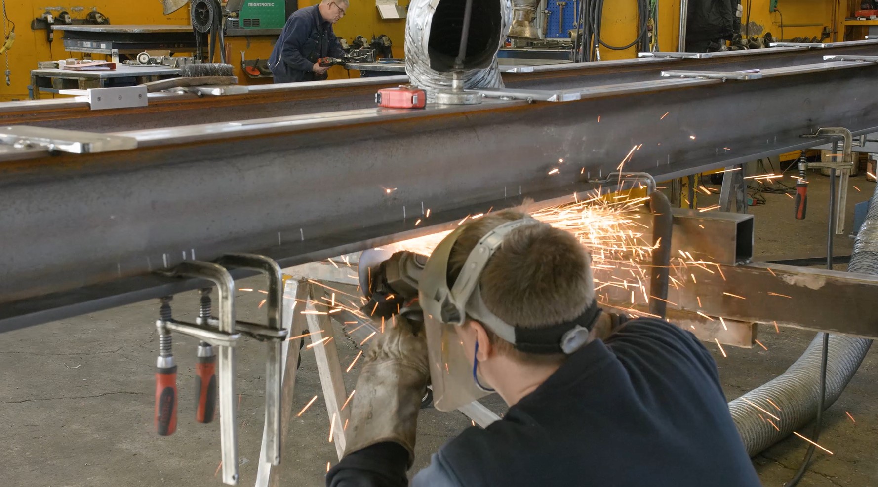 In-house welding for Teksam machinery